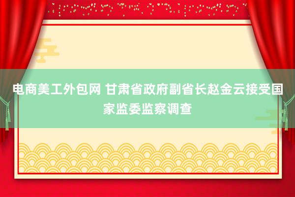 电商美工外包网 甘肃省政府副省长赵金云接受国家监委监察调查